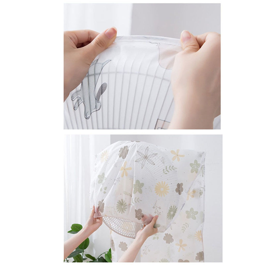 High Quality Dustproof All-inclusive Electric Fan Dust Cover Household Floor Fan Cover Protective Cover Stand Fan - 01 PCs - Random Print