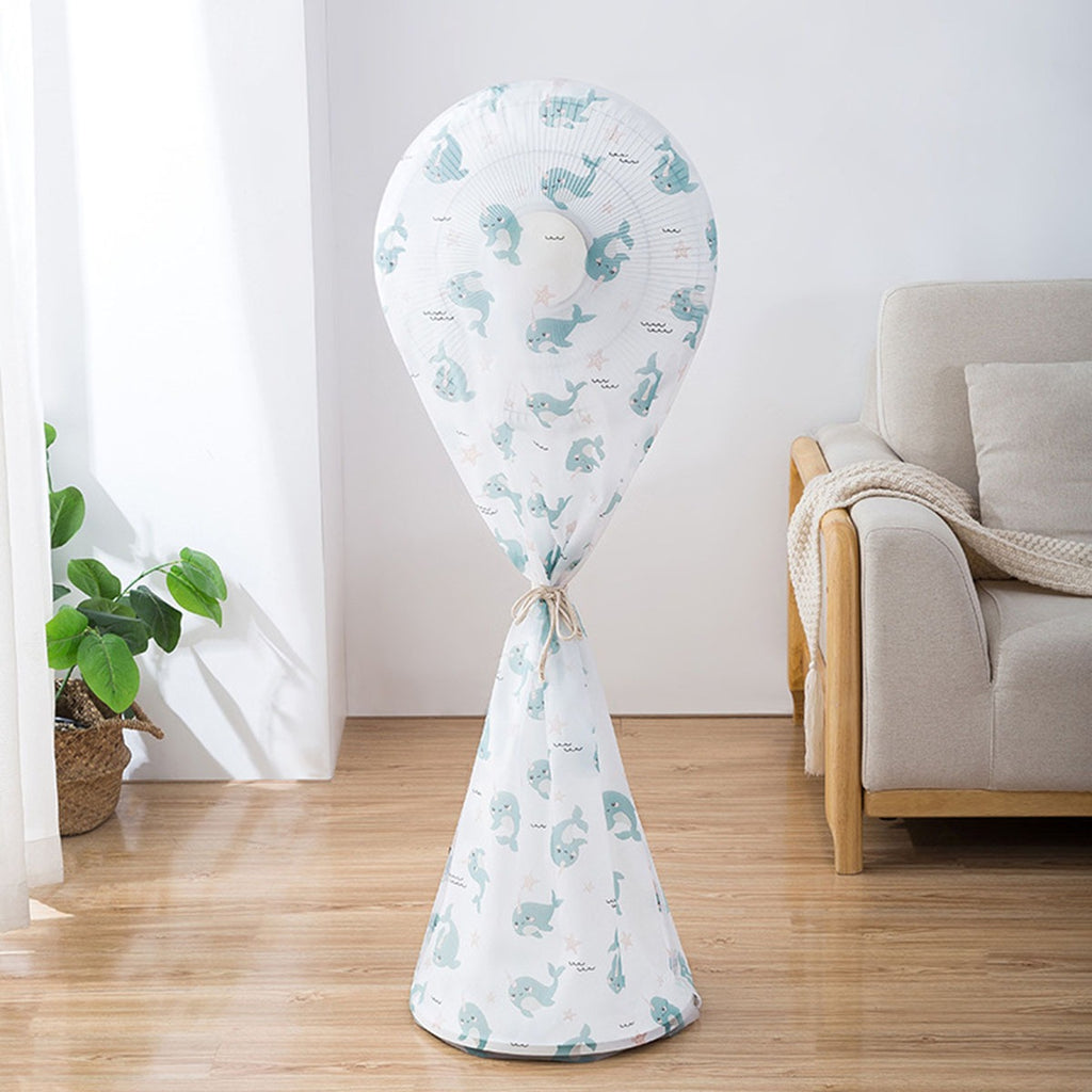 High Quality Dustproof All-inclusive Electric Fan Dust Cover Household Floor Fan Cover Protective Cover Stand Fan - 01 PCs - Random Print