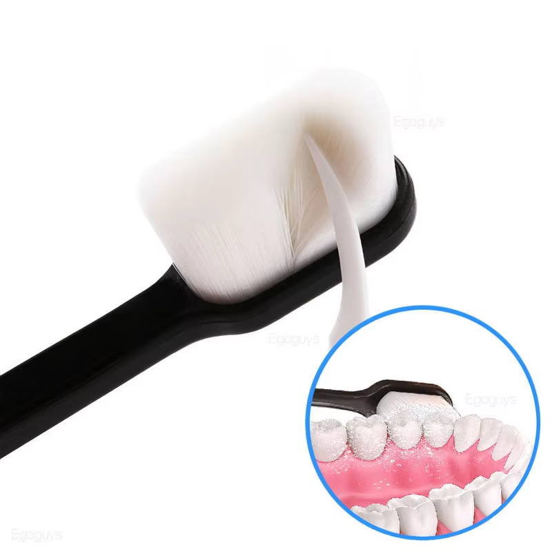 Soft Micro-Nano Manual Toothbrush �Extra Soft 12,000 Bristles for Sensitive Gums, Adults &amp; Kids