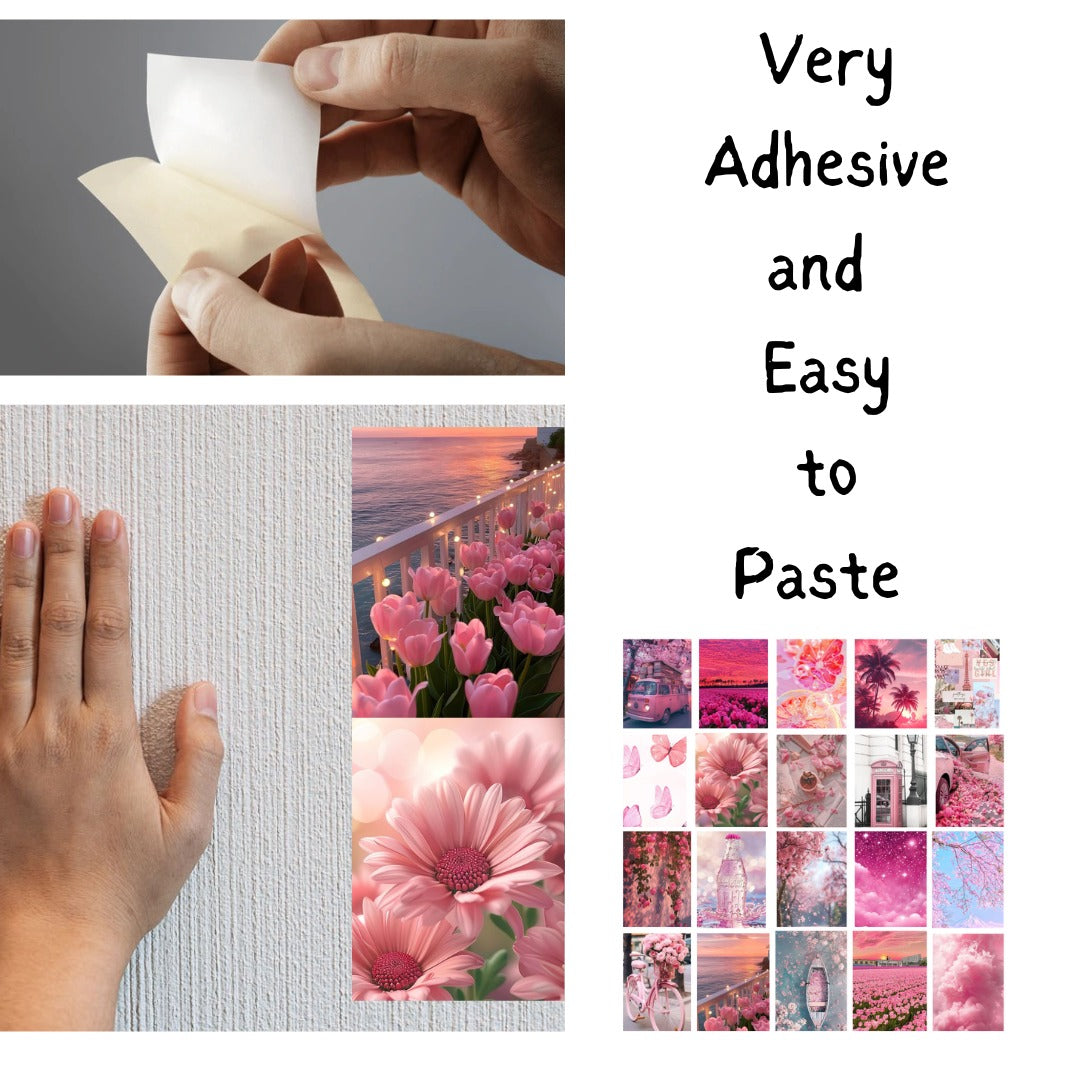 Pack of 20 Pink Wall Collage Set