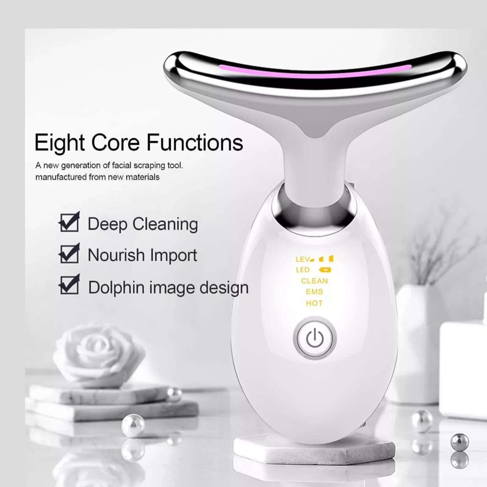 ES-1081 Massager Intense Pulsed Light Wrinkles Reducing Instrument - ESX - Anti Ageing &amp; Reduces Puffiness | Face Massager For Fine Line &amp; Wrinkles - Random Color