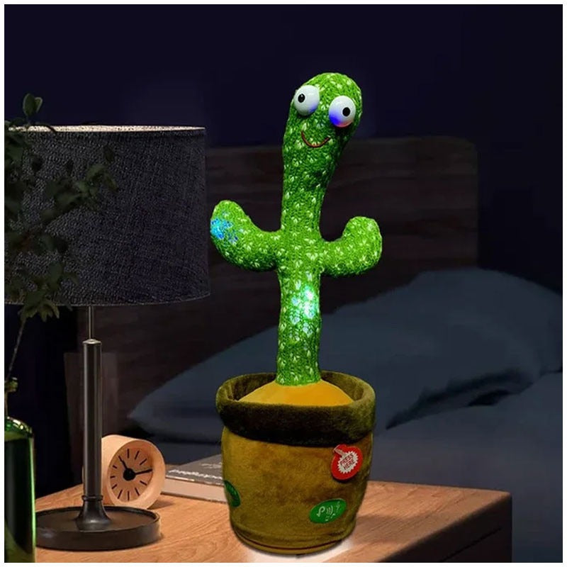 Portable Rechargeable Dancing Cactus Toy Funny Education – photo 1