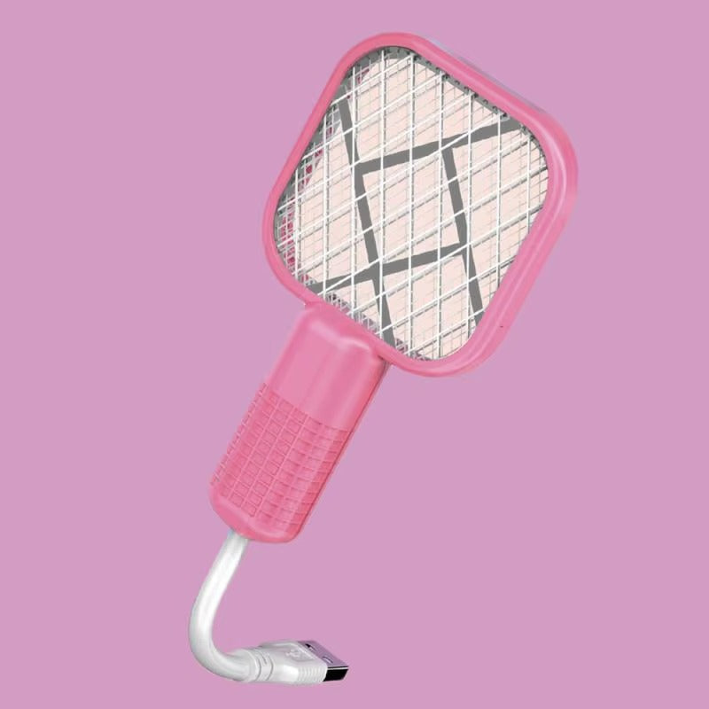 Mini USB Rechargeable Mosquito Racket with UV Light �Portable Electric Bug Zapper &amp; Fly Swatter for Indoor/Outdoor Use, Home, Office, Travel &amp; Camping