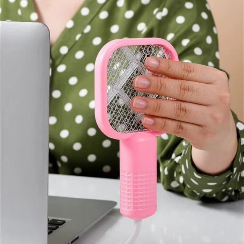 Mini USB Rechargeable Mosquito Racket with UV Light �Portable Electric Bug Zapper &amp; Fly Swatter for Indoor/Outdoor Use, Home, Office, Travel &amp; Camping