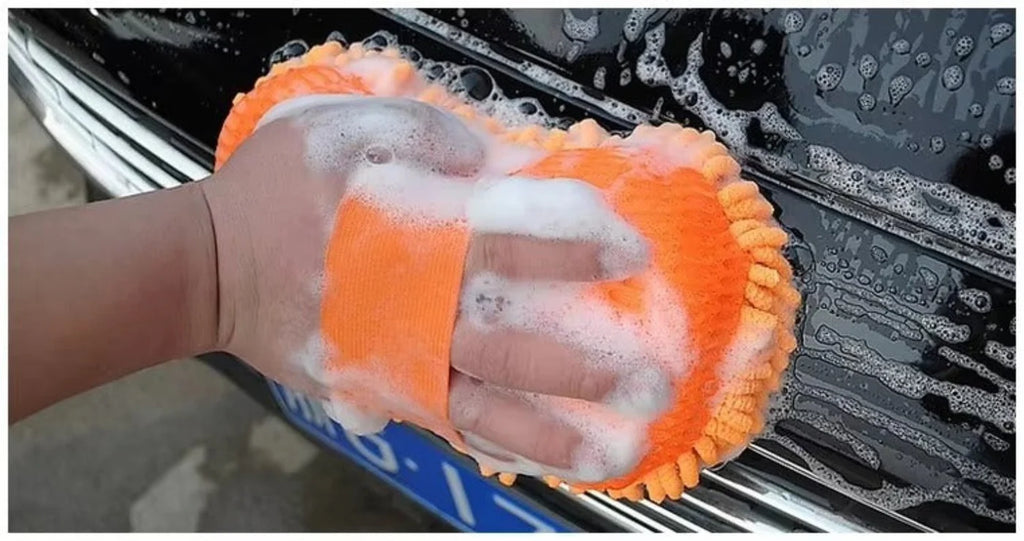 Microfiber Sponge Pad with Grip Handle