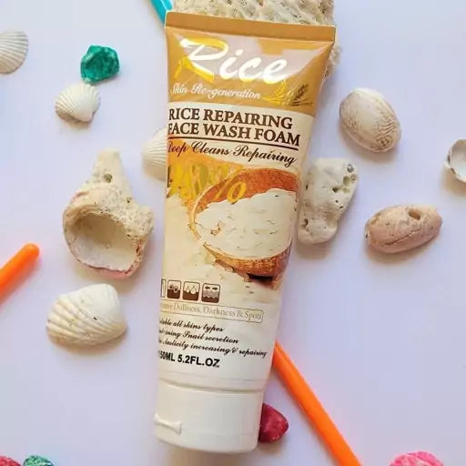 Yardlie Professional Rice Repairing Face Wash Foam 150ml Professional Rice Repairing Face Wash Foam with Kojic Acid