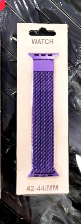 Stainless Steel Milanese Magnetic Mesh Loop Smart Watch Band Strap Metal Watchband - (Random Color &amp; Design)