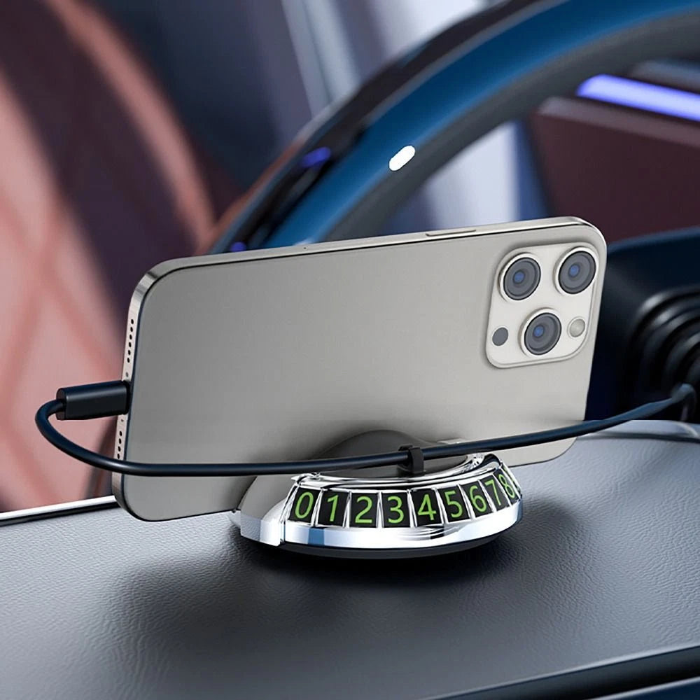 2 in 1 Dashboard Car Phone Holder with Navigation Bracket - 360? Rotation Phone Bracket For Car Use - Random Color