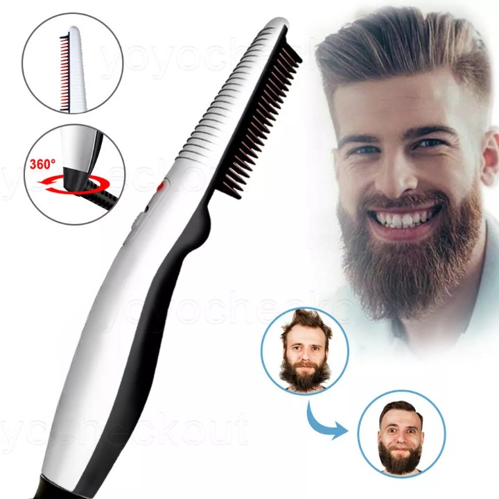 Rechargeable Hair Curler Beard Shawl Comb Multi – photo 1