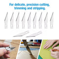 Pen Knife | Detail Precision Cutting tool | Paper, model making, etching, carving Cutter with 6 Blades + 1 Handle