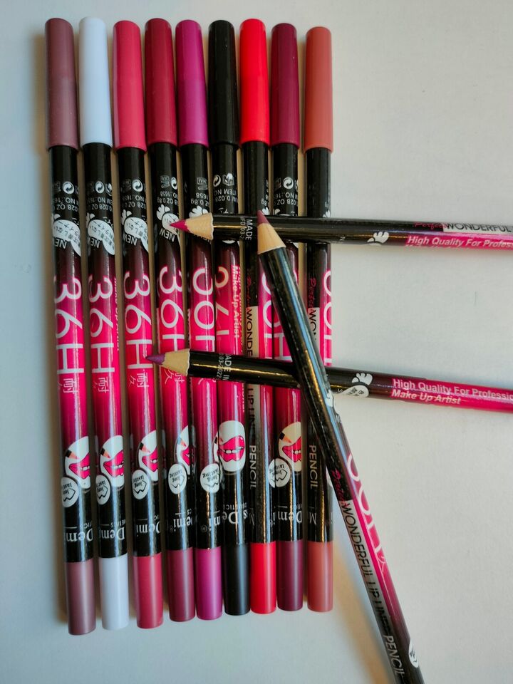 12 Pcs 36H Matte Finish Lip Pencil Set