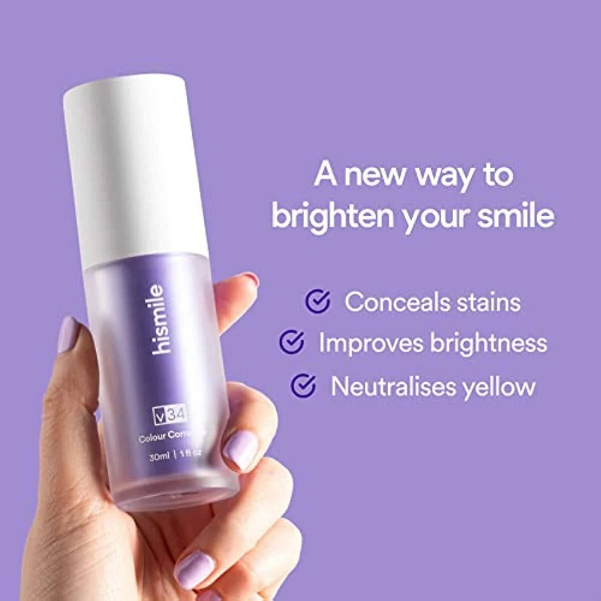 teeth brightening hismiles V34 Colour Corrector Serum 30ml