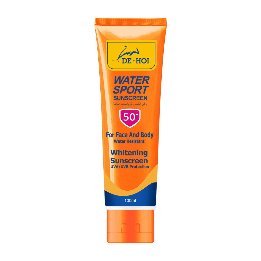 De-Hoi Water-Resistant Whitening &amp; Moisturizer Sunblock Sunscreen | Sun Protection + Skin Brightening | Lightweight &amp; Hydrating for Face &amp; Body