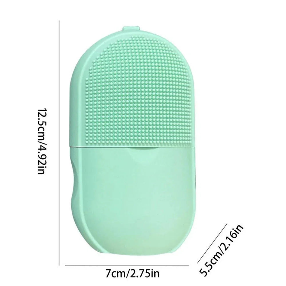 Silicone Cleansing Ice Lattice | Ice Roller Facial Massage | Ice Cube Roller with Scrub - Random color