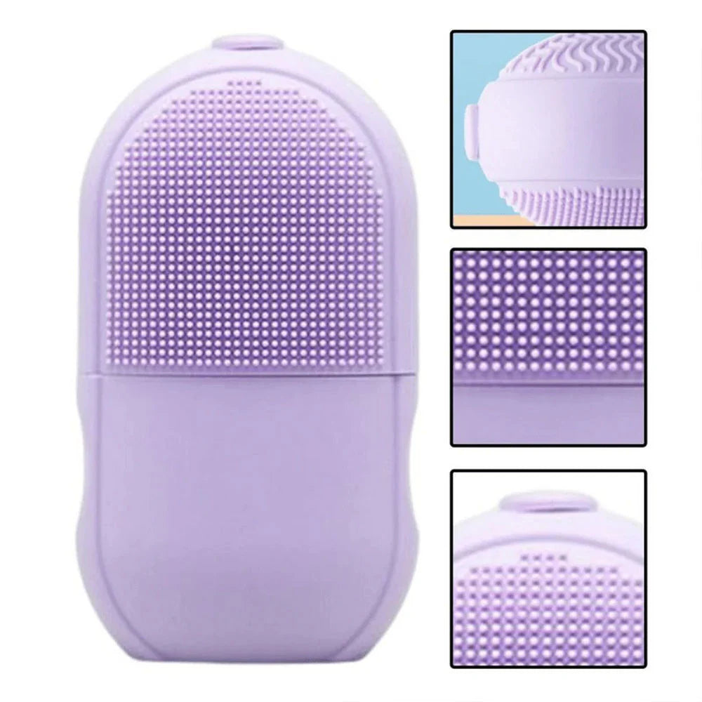 Silicone Cleansing Ice Lattice | Ice Roller Facial Massage | Ice Cube Roller with Scrub - Random color