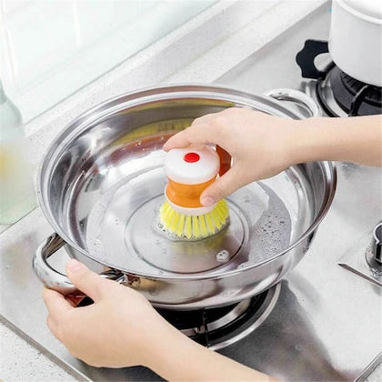 Budget-Friendly Mini Kitchen Liquid Dish Cleaning Brush