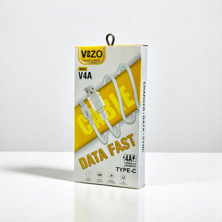 V4A Type-C Fast Charging Cable | Type-C Charging Cable | Fast Charging Cable | Type-C Cable | V4A Cable For Mobile Phone