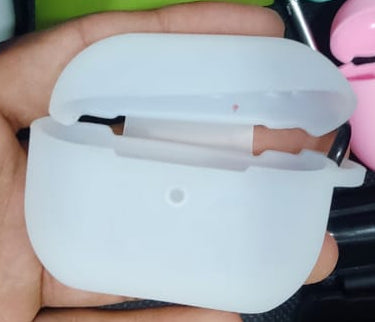 High Quality Soft Silicone Airpod Pro Case With Lock Rid (Random Color)